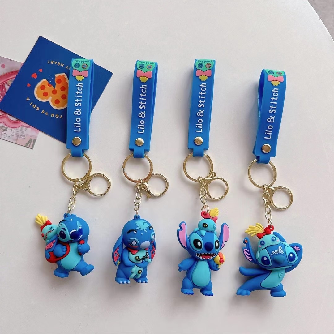 stitch anime keychain