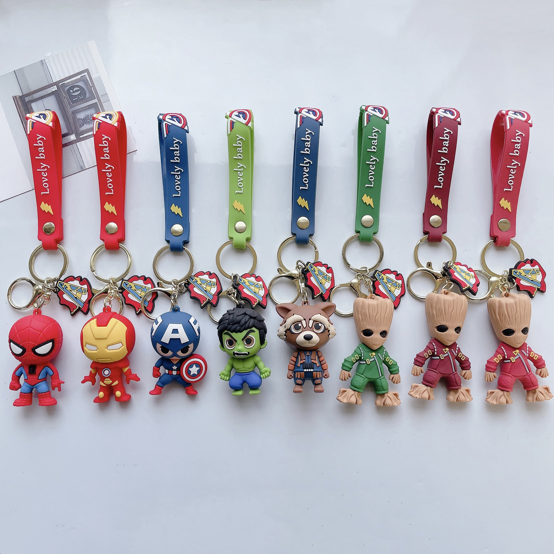 Avengers anime keychain