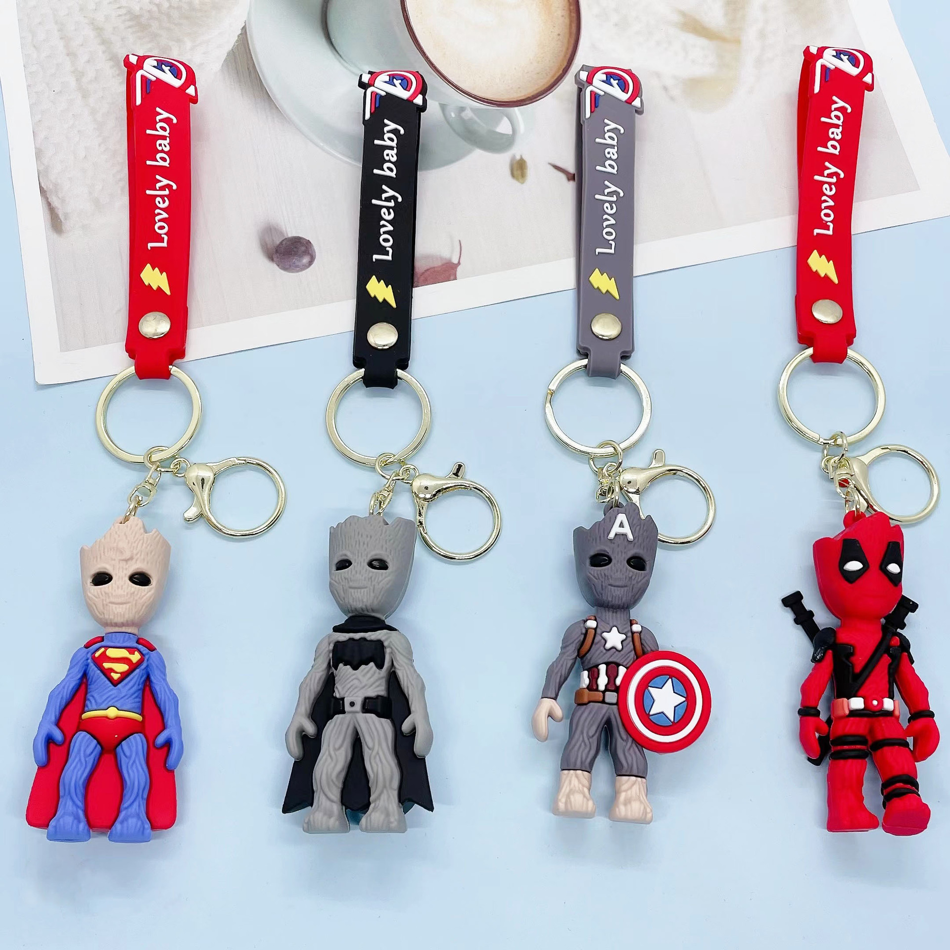 Avengers anime keychain