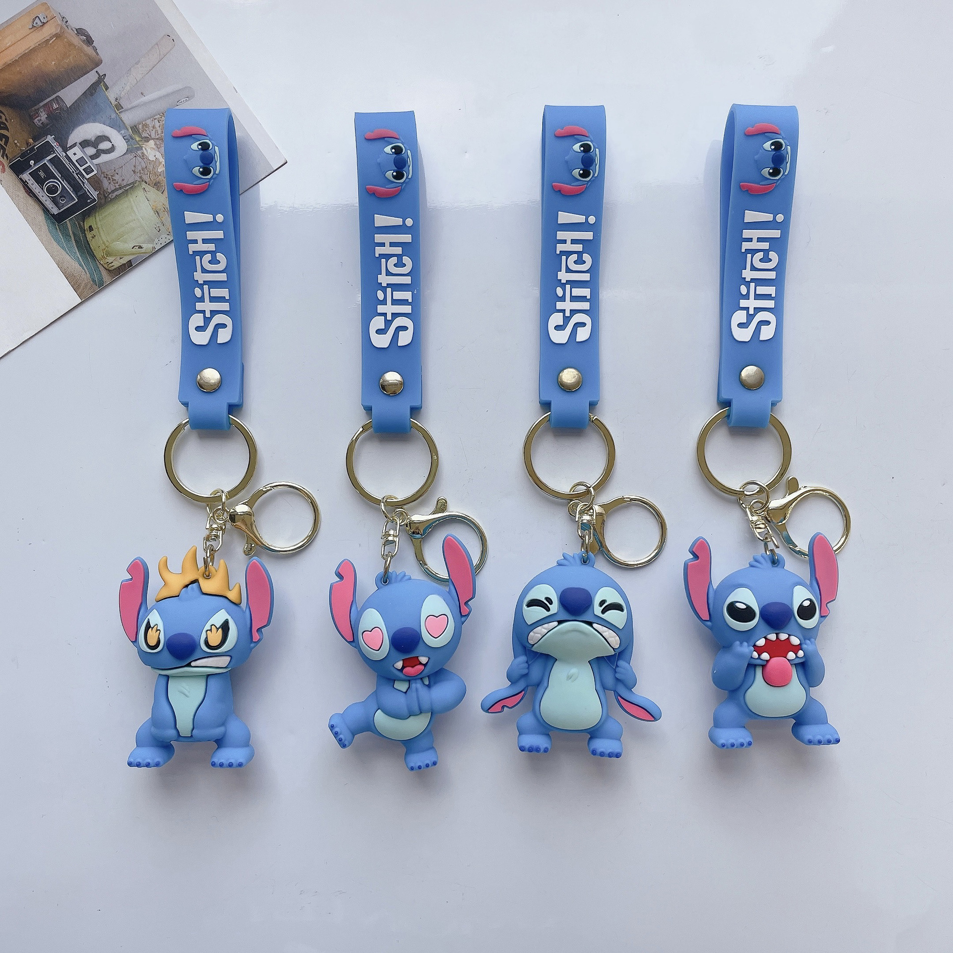 stitch anime keychain