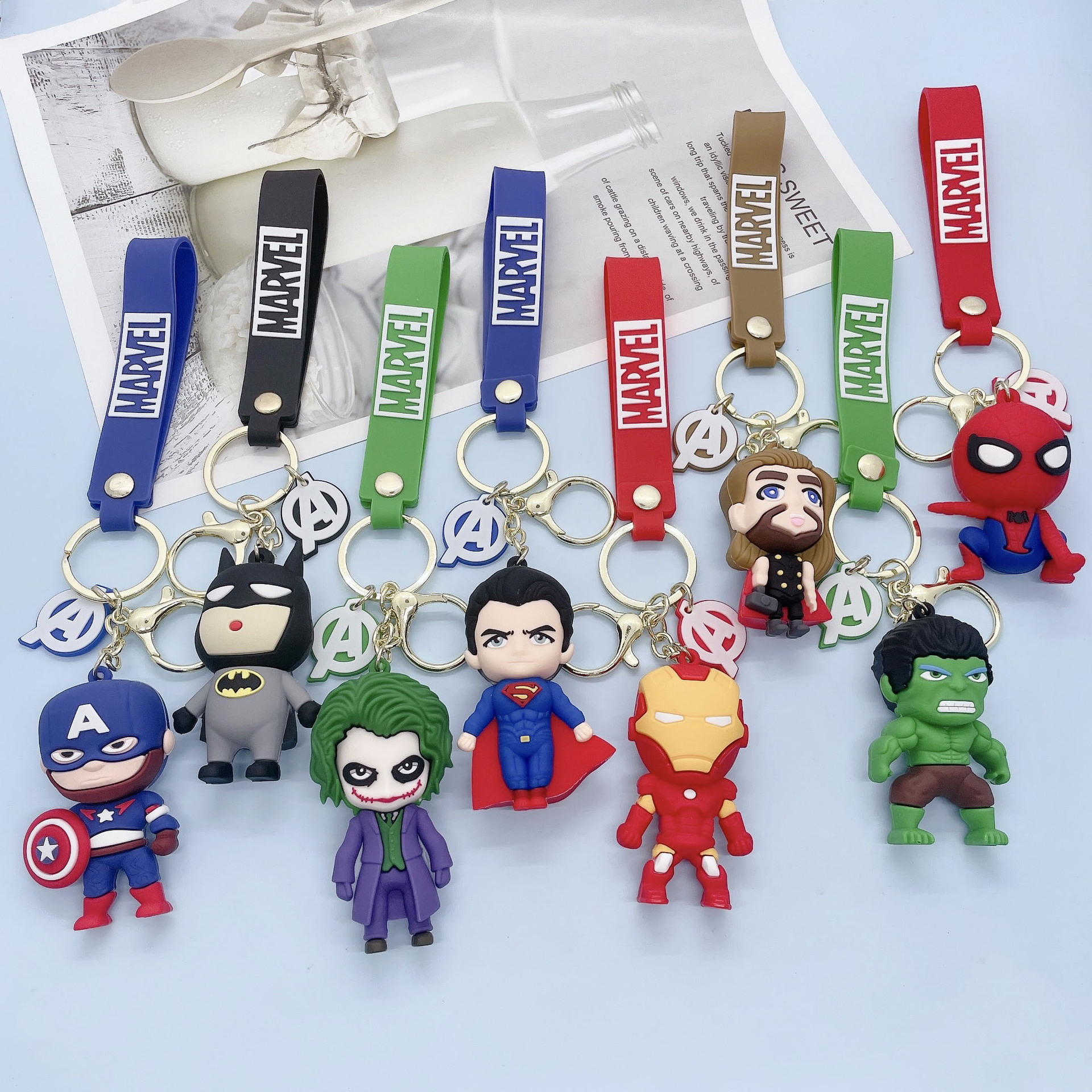 Avengers anime keychain