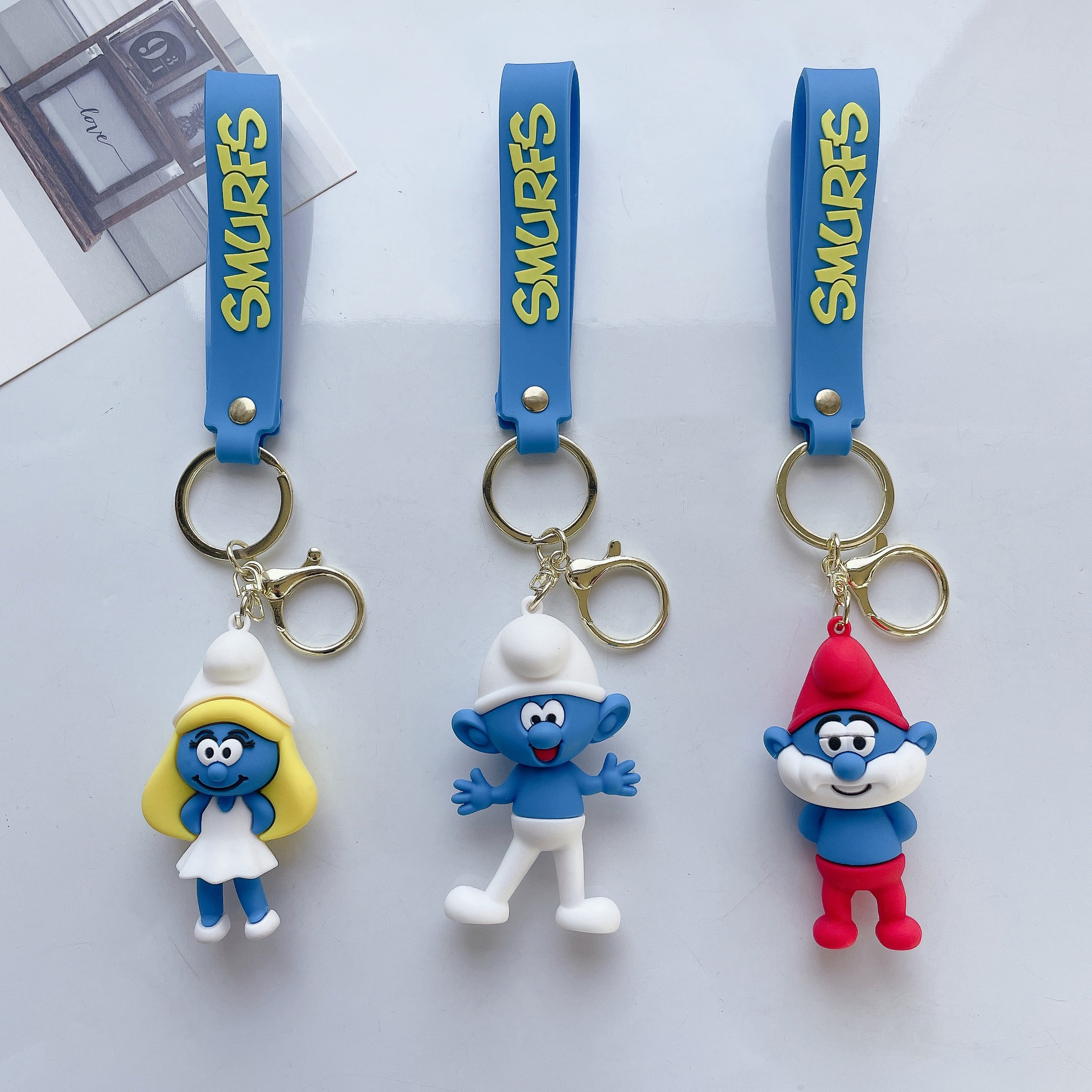 The Smurfs anime keychain