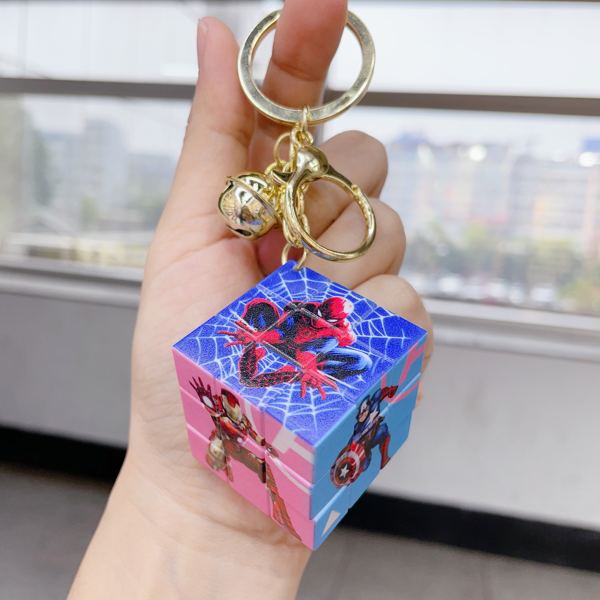 spider man anime keychain