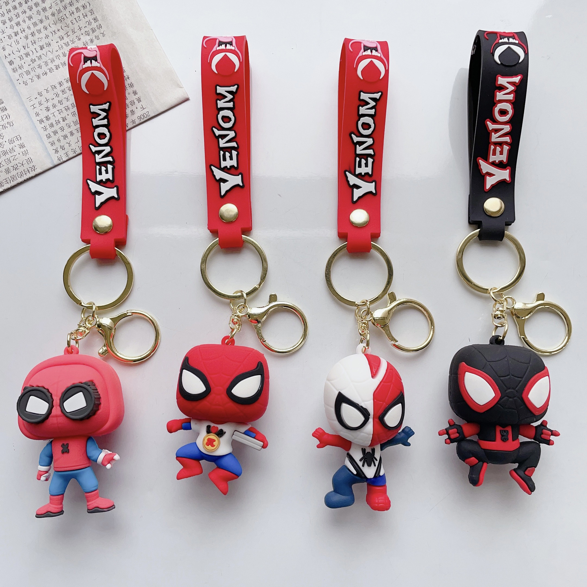 spider man anime keychain