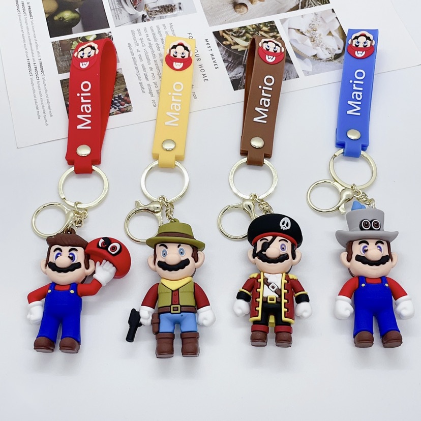 Super Mario anime keychain