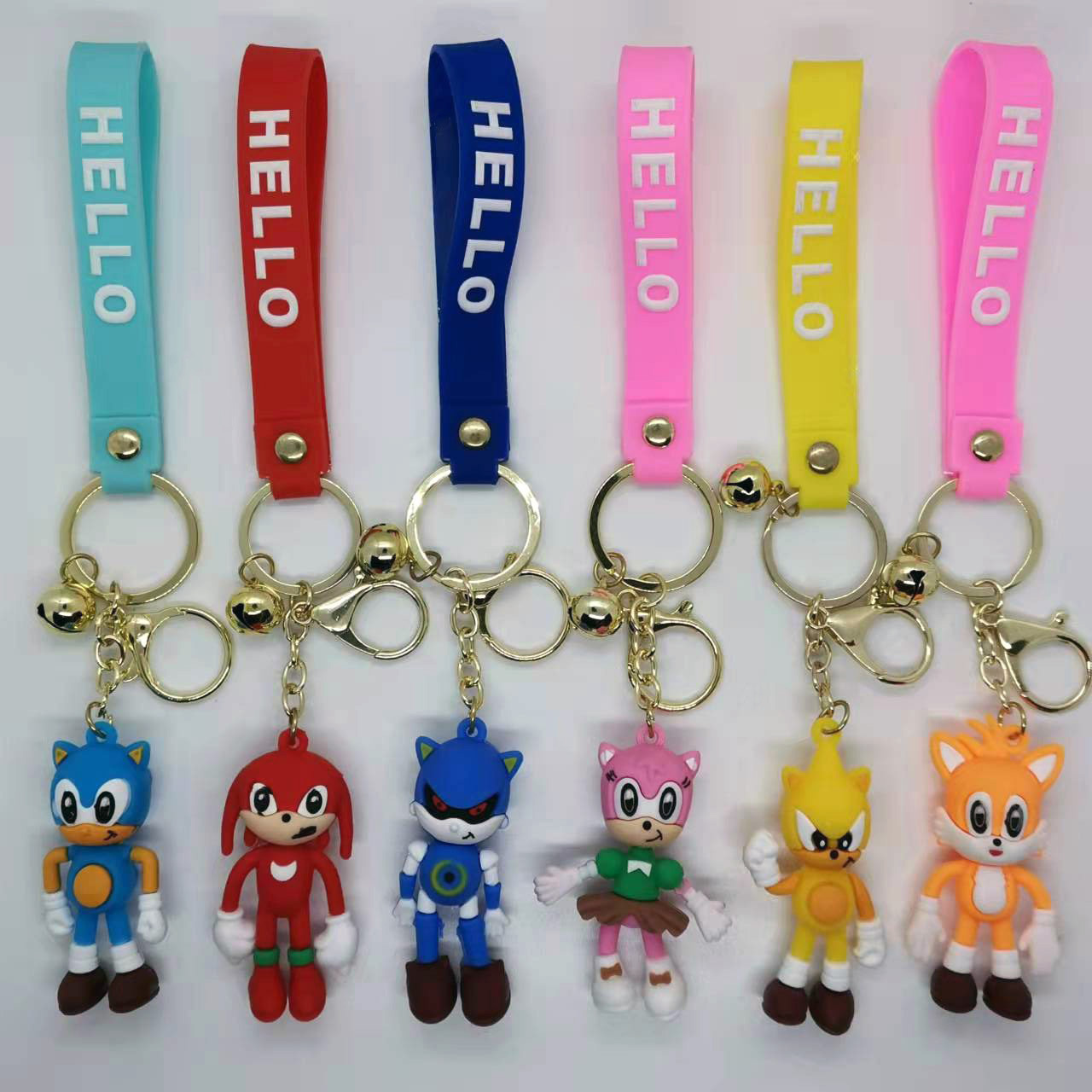 Sonic anime keychain