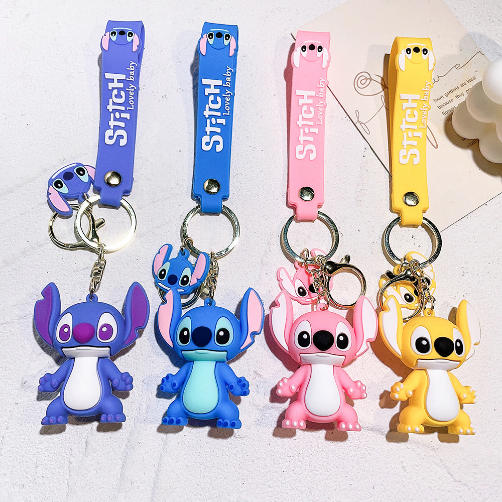 stitch anime keychain