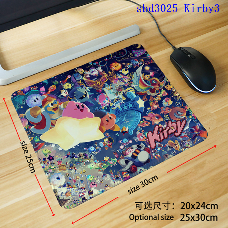 Kirby anime mouse pad 30*25*0.3cm（lockrand）