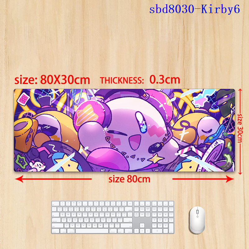 Kirby anime mouse pad 80*30*0.3cm（lockrand