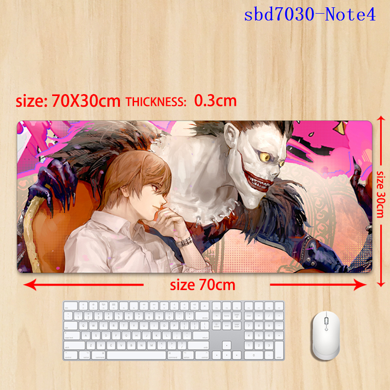 Death Note anime mouse pad 70*30*0.3cm（lockrand）