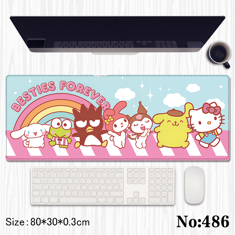 Kuromi anime Mouse pad 80*30*0.3cm