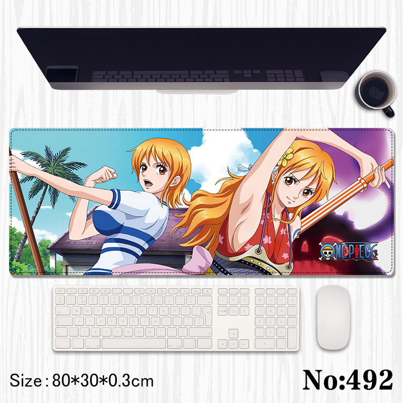 One Piece anime Mouse pad 80*30*0.3cm