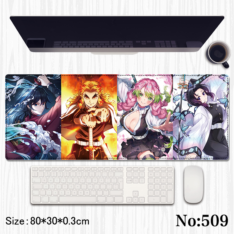 Demon slayer kimets anime Mouse pad 80*30*0.3cm