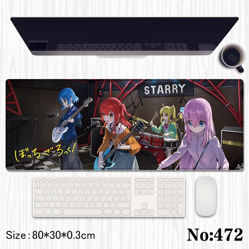 Bocchi the rock anime Mouse pad 80*30*0.3cm