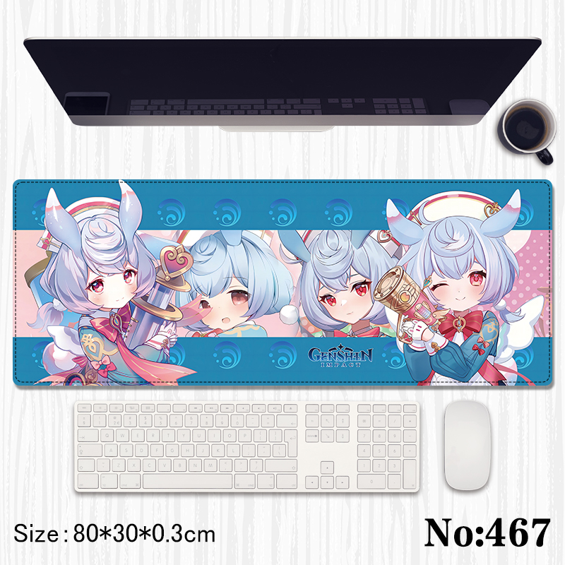 Genshin Impact anime Mouse pad 80*30*0.3cm