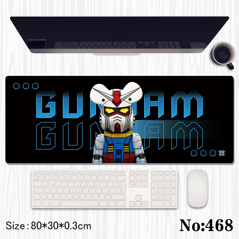 Gundam anime Mouse pad 80*30*0.3cm