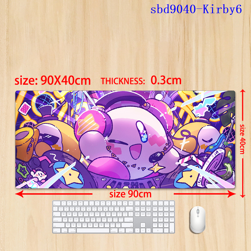 Kirby anime mouse pad 90*40*0.3cm（lockrand）