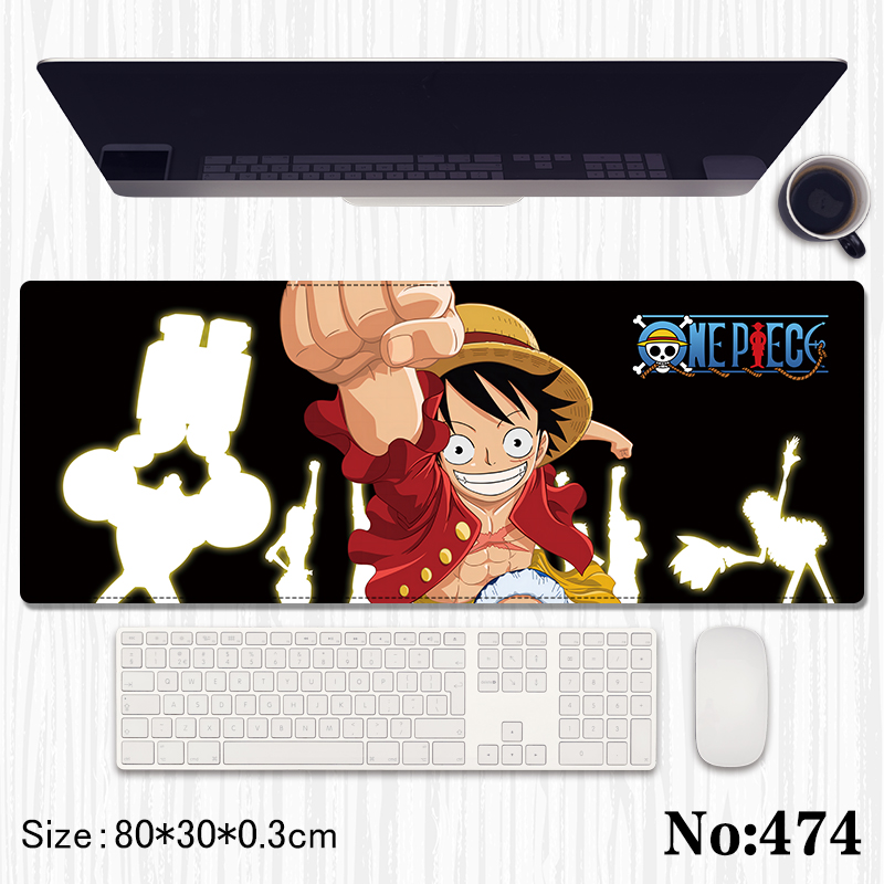 One Piece anime Mouse pad 80*30*0.3cm