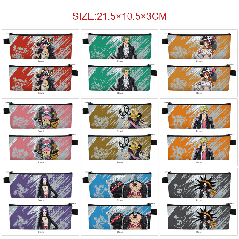 One Piece anime pencil bag 21.5*10.5*3cm