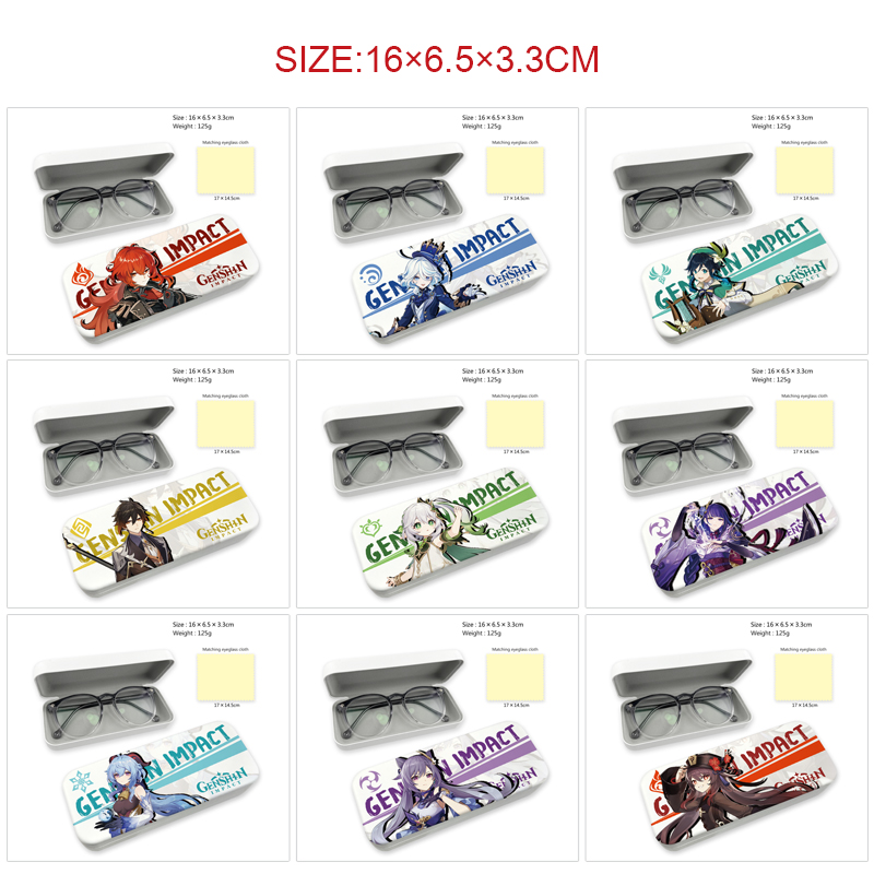 Genshin Impact anime glasses case