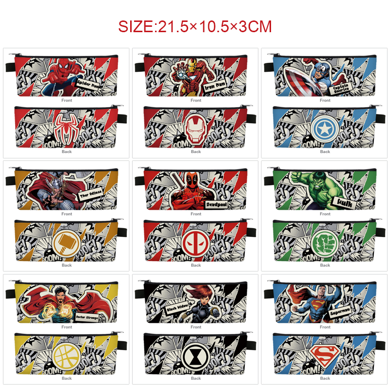 Avengers anime pencil bag 21.5*10.5*3cm