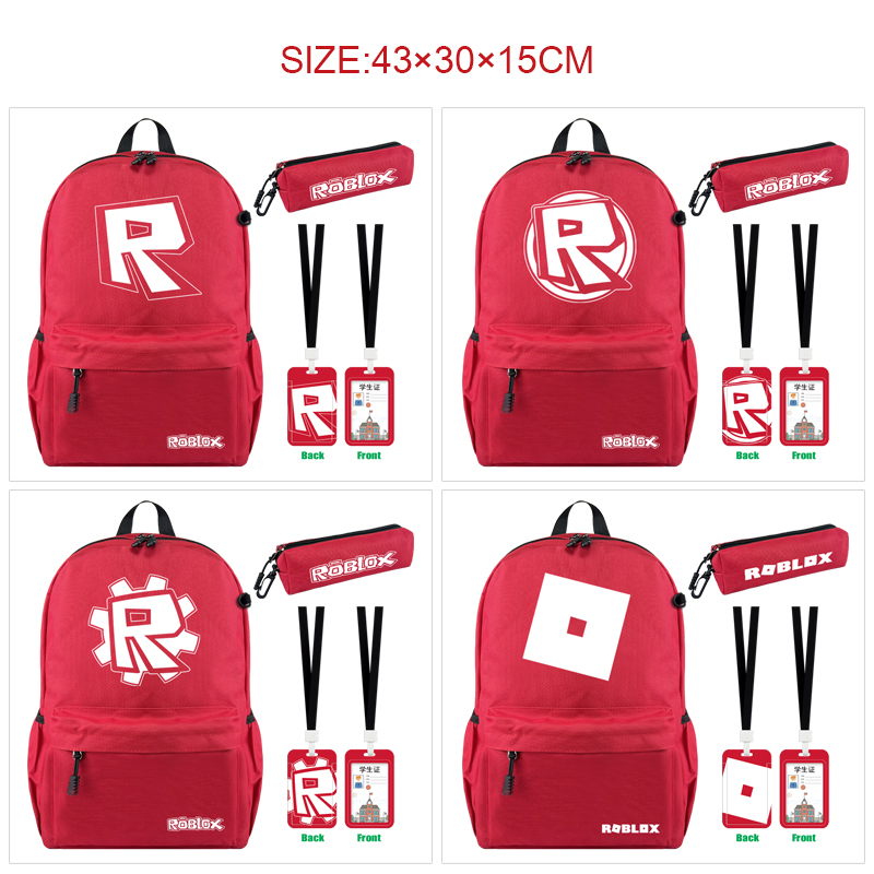 Roblox anime backpack+pencil bag+ID set