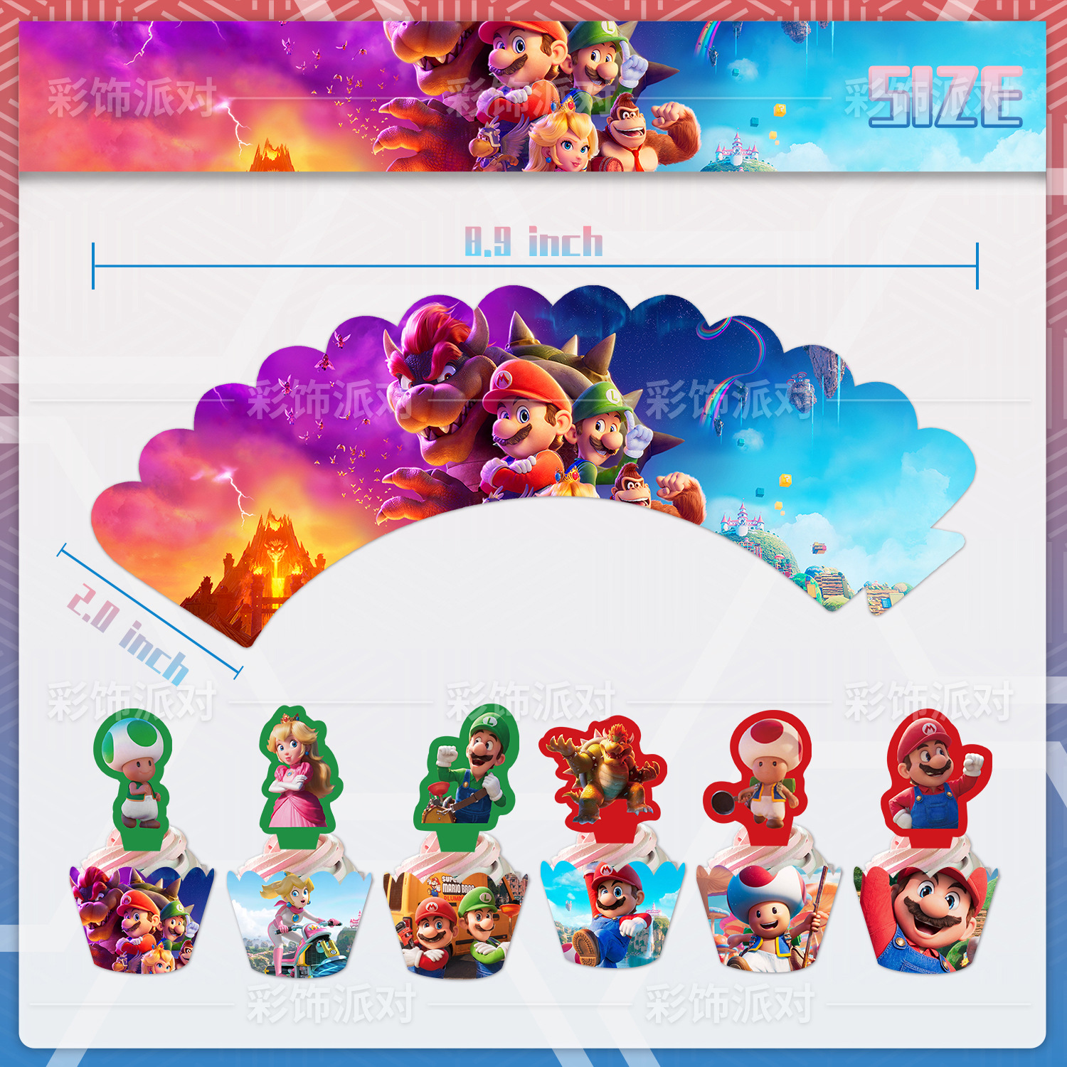 Super Mario anime tapcoke wroppers 10 pcs