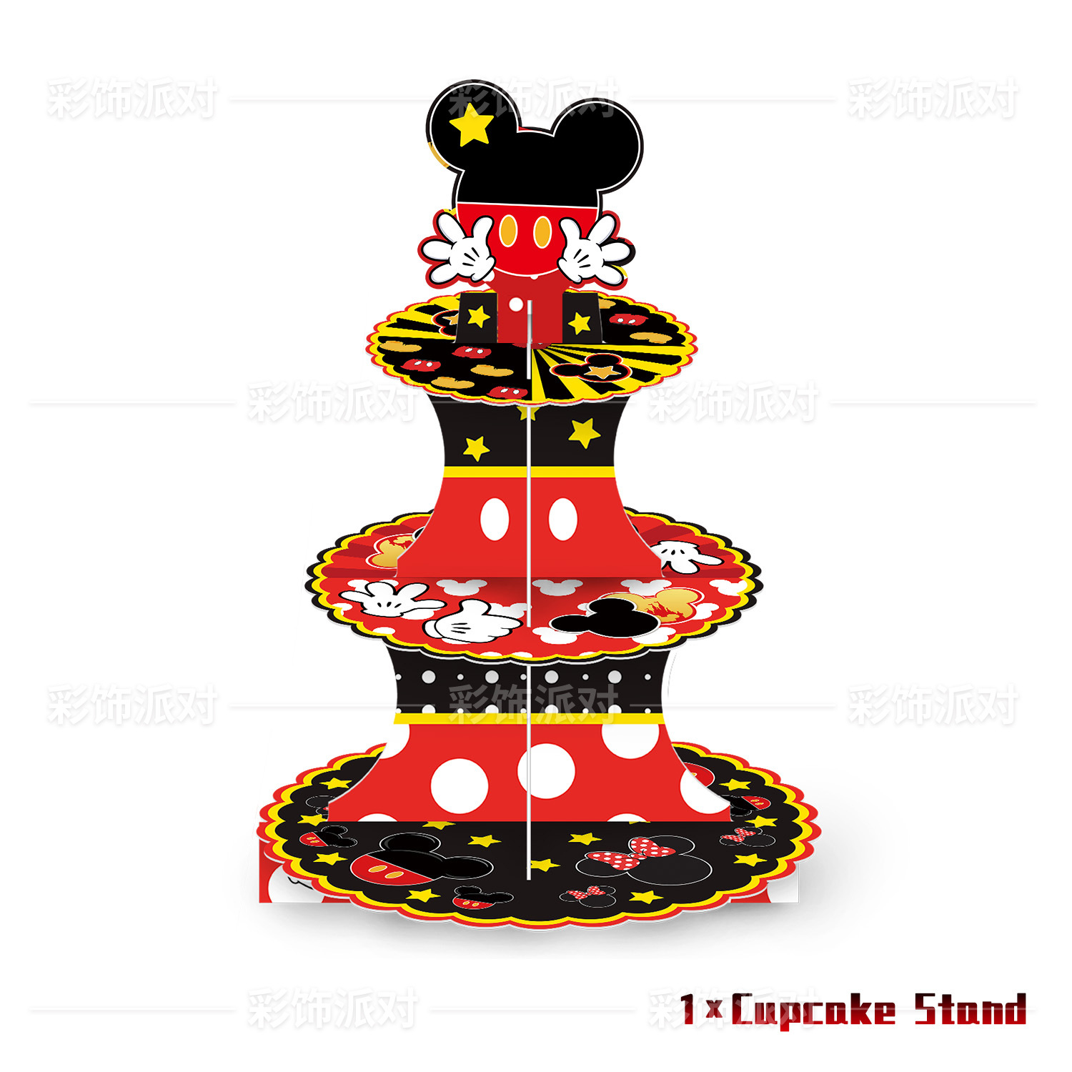 Disney anime cupcake stand 10 pcs