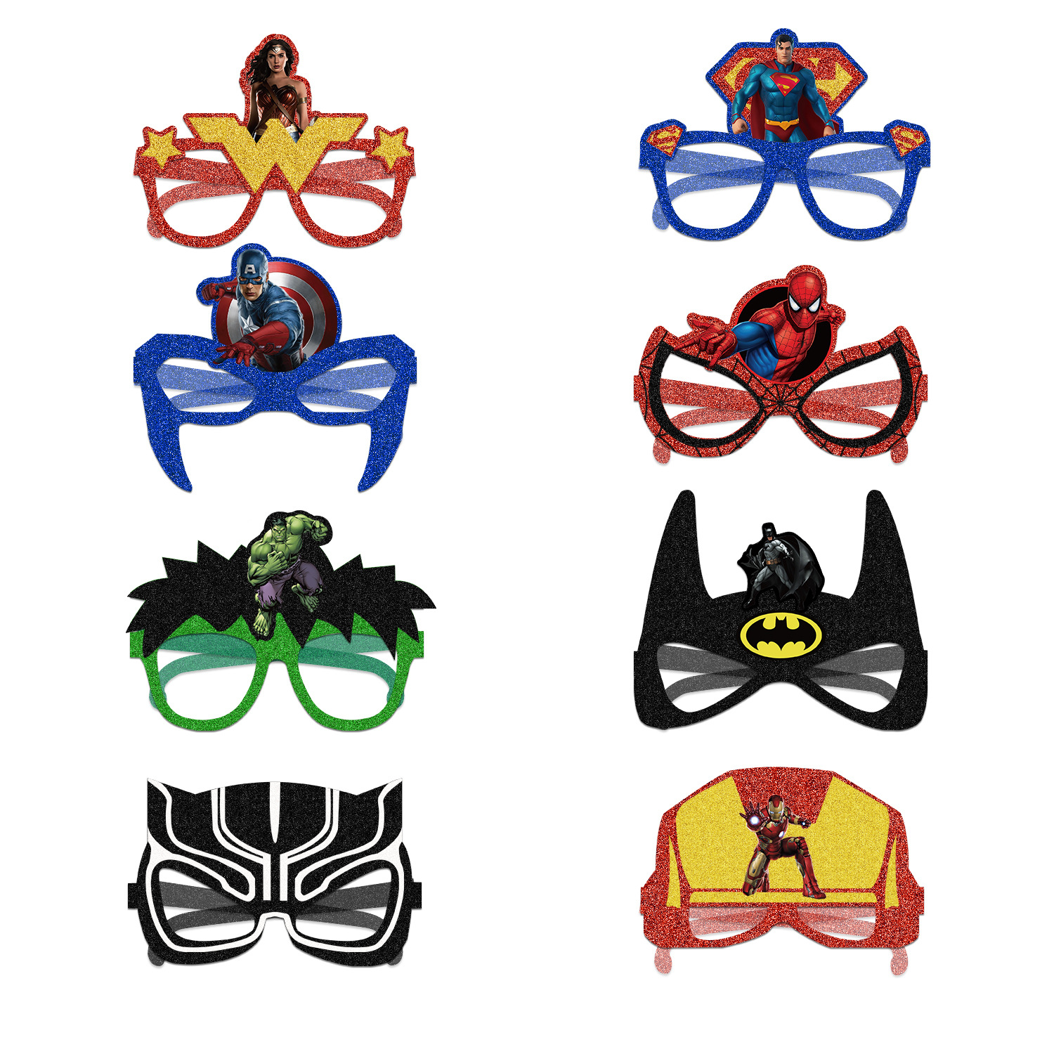 Avengers anime paper glasses 160pcs(20 of each)