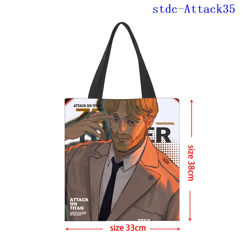 Attack on Titan anime bag 33*38cm