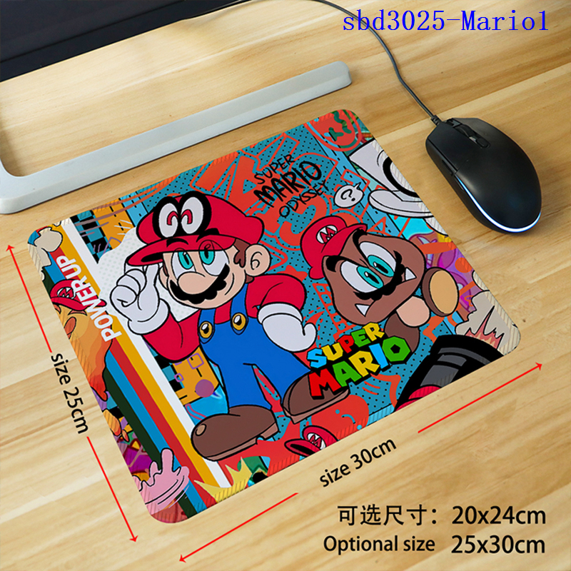 Super Mario anime mouse pad 30*25*0.3cm（lockrand）