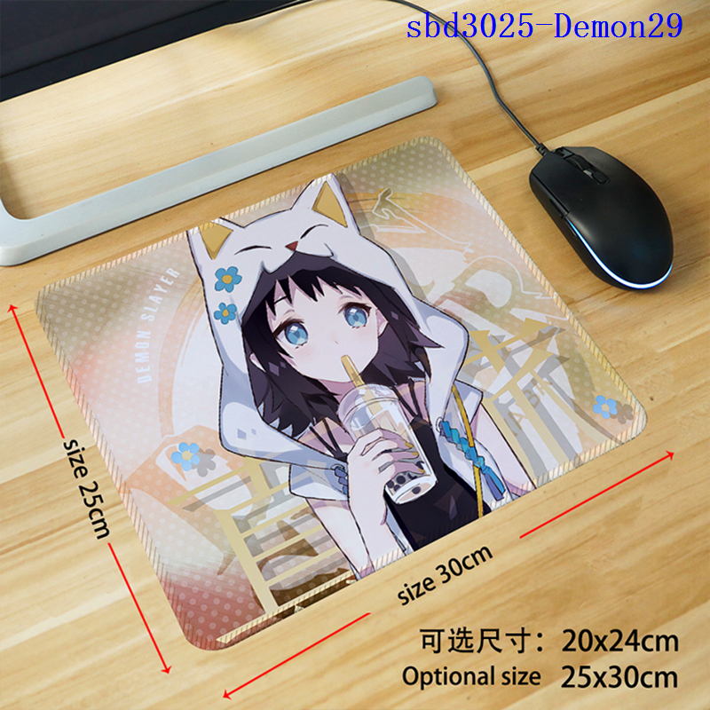 Demon slayer kimets anime mouse pad 30*25*0.3cm（lockrand）