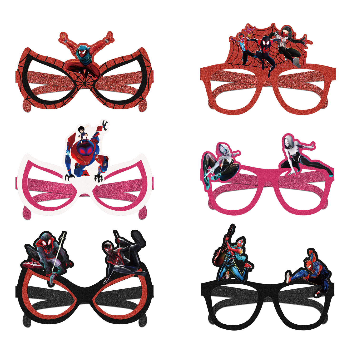 spider man anime paper glasses 120pcs(20 of each)