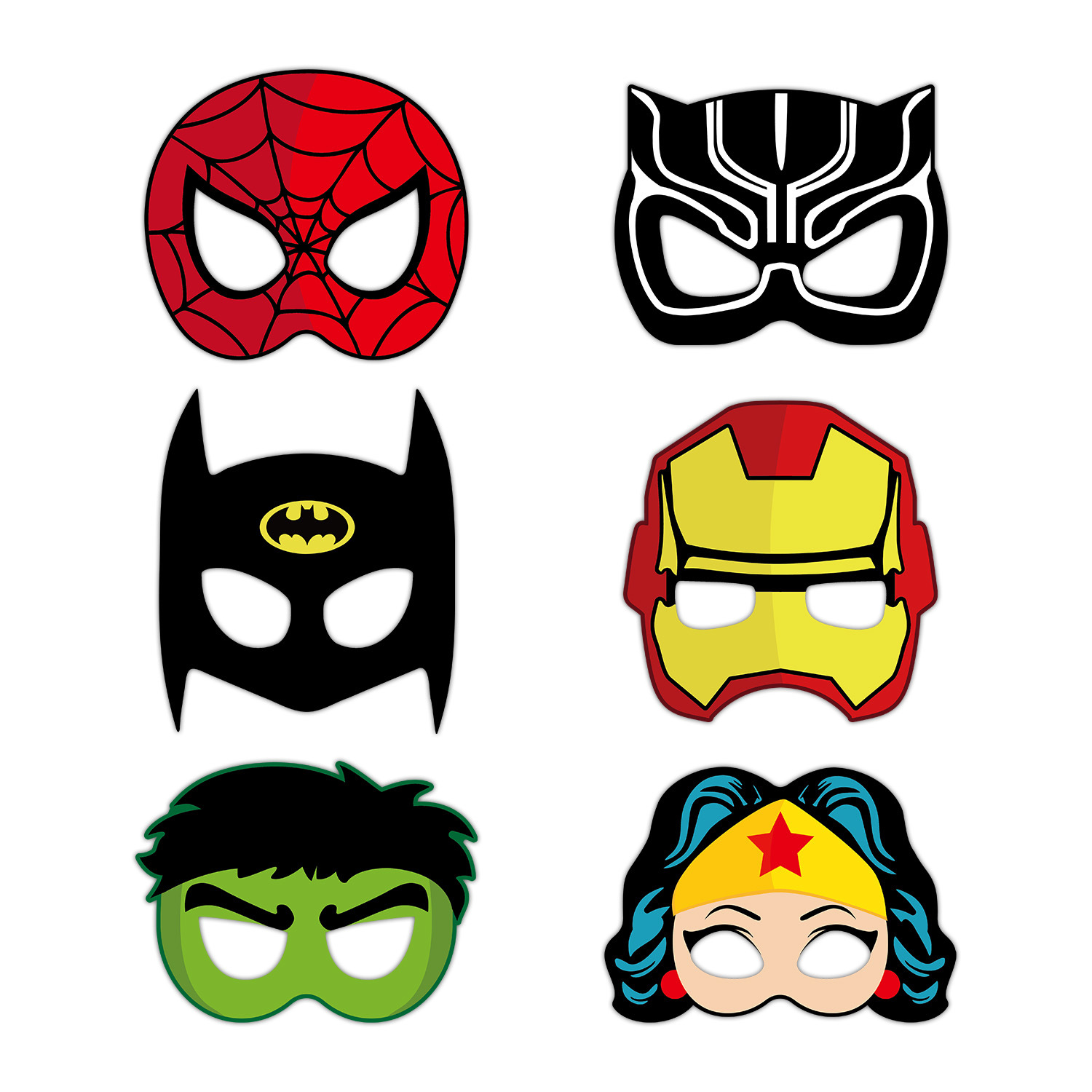 Avengers anime Paper mask 60pcs(10 of each)