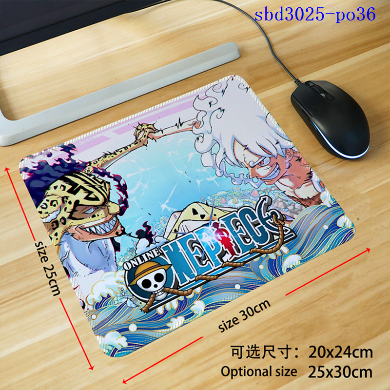 One Piece anime mouse pad 30*25*0.3cm（lockrand）