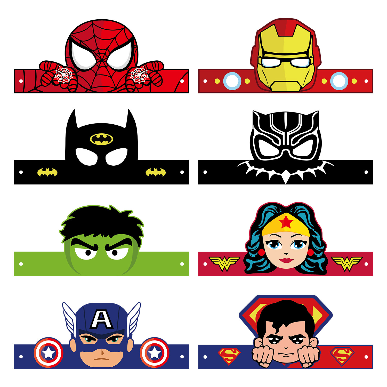 Avengers anime paper cap 80 pcs