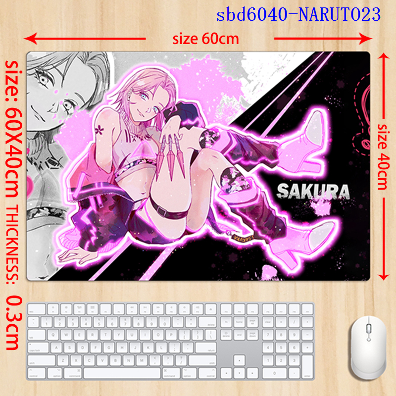 Naruto anime mouse pad 60*40*0.3cm（lockrand）