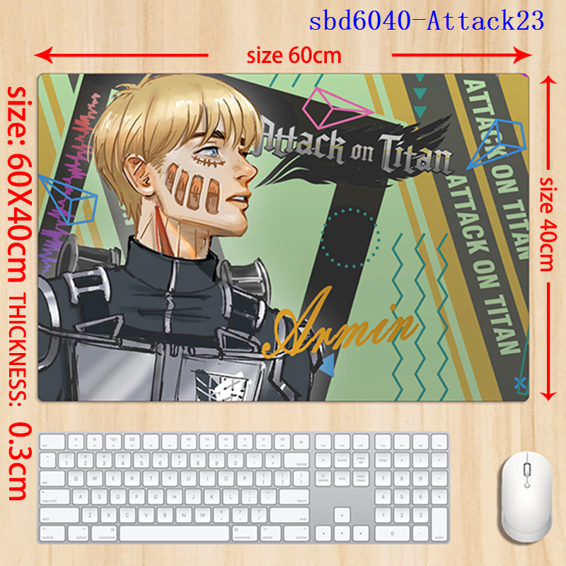 Attack on Titan anime mouse pad 60*40*0.3cm（lockrand）