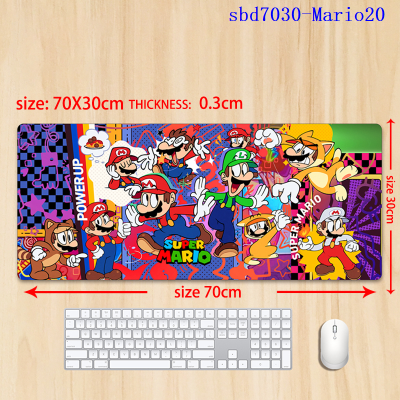 Super Mario anime mouse pad 70*30*0.3cm（lockrand）