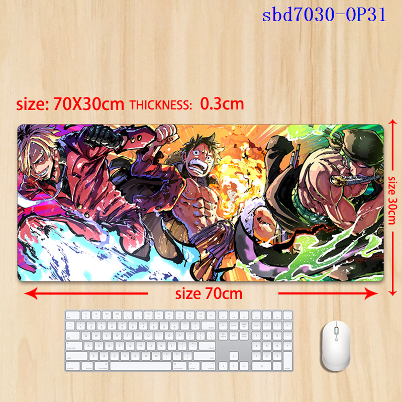 One Piece anime mouse pad 70*30*0.3cm（lockrand）