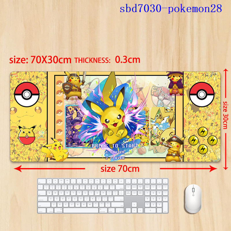 Pokemon anime mouse pad 70*30*0.3cm（lockrand）