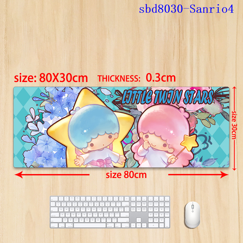 Kuromi anime mouse pad 80*30*0.3cm（lockrand）