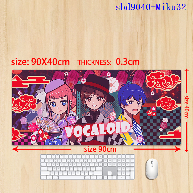 Hatsune Miku anime mouse pad 90*40*0.3cm（lockrand）