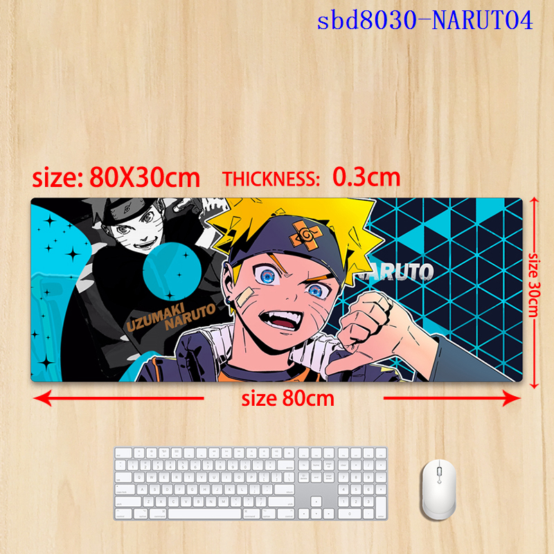 Naruto anime mouse pad 80*30*0.3cm（lockrand）