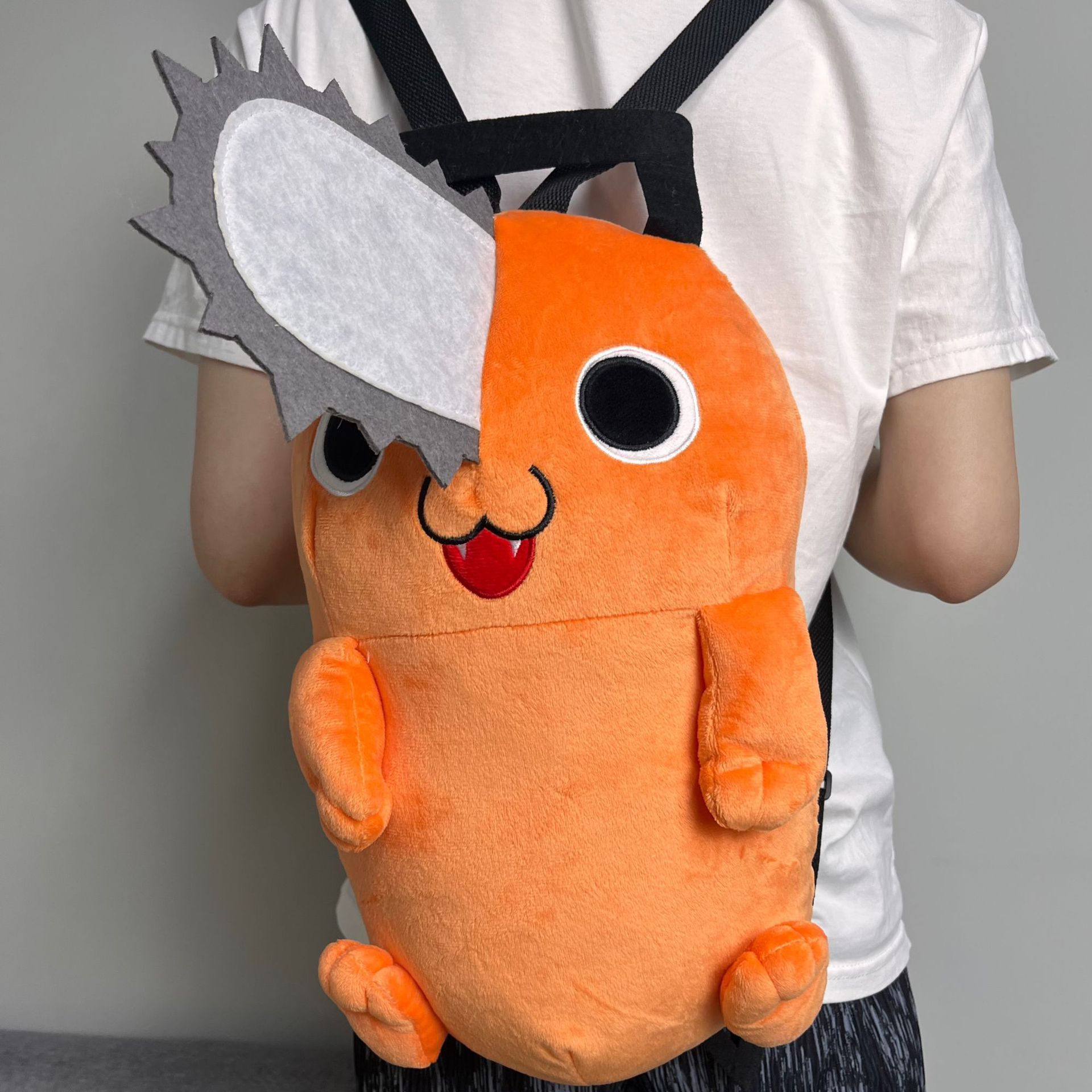 chainsaw man anime plush bag  38cm