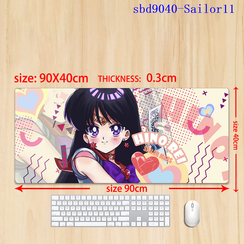 Sailor Moon Crystal anime mouse pad 90*40*0.3cm（lockrand）