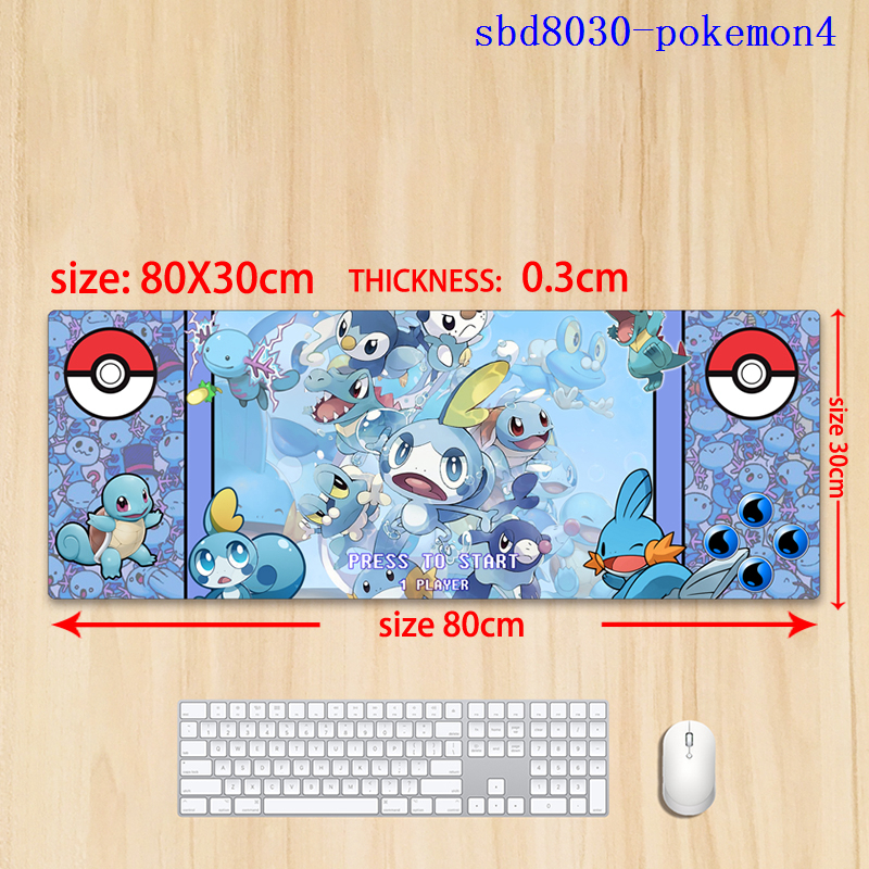 Pokemon anime mouse pad 80*30*0.3cm（lockrand）