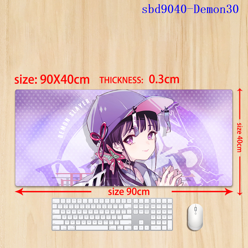 Demon slayer kimets anime mouse pad 90*40*0.3cm（lockrand）