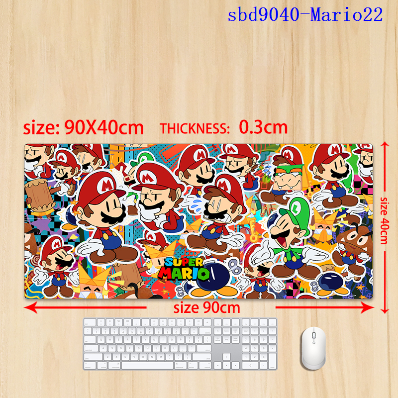 Super Mario anime mouse pad 90*40*0.3cm（lockrand）