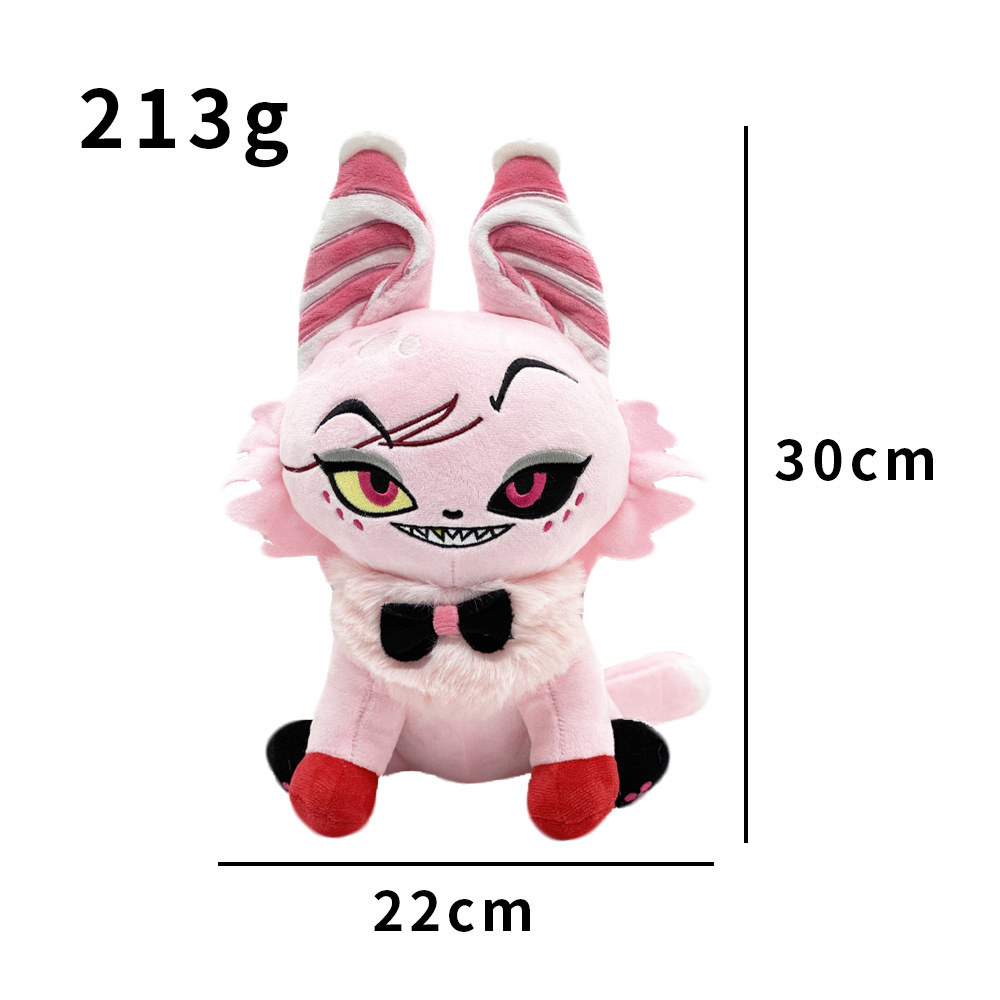 Angel Meow Hazbin Hotel anime plush doll 30cm